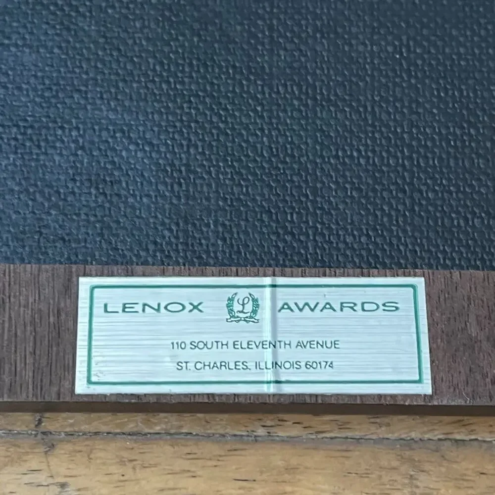 Vintage Lenox Photo Frame Double-Hinged Wood 3 x 4.5 in Oval Openings